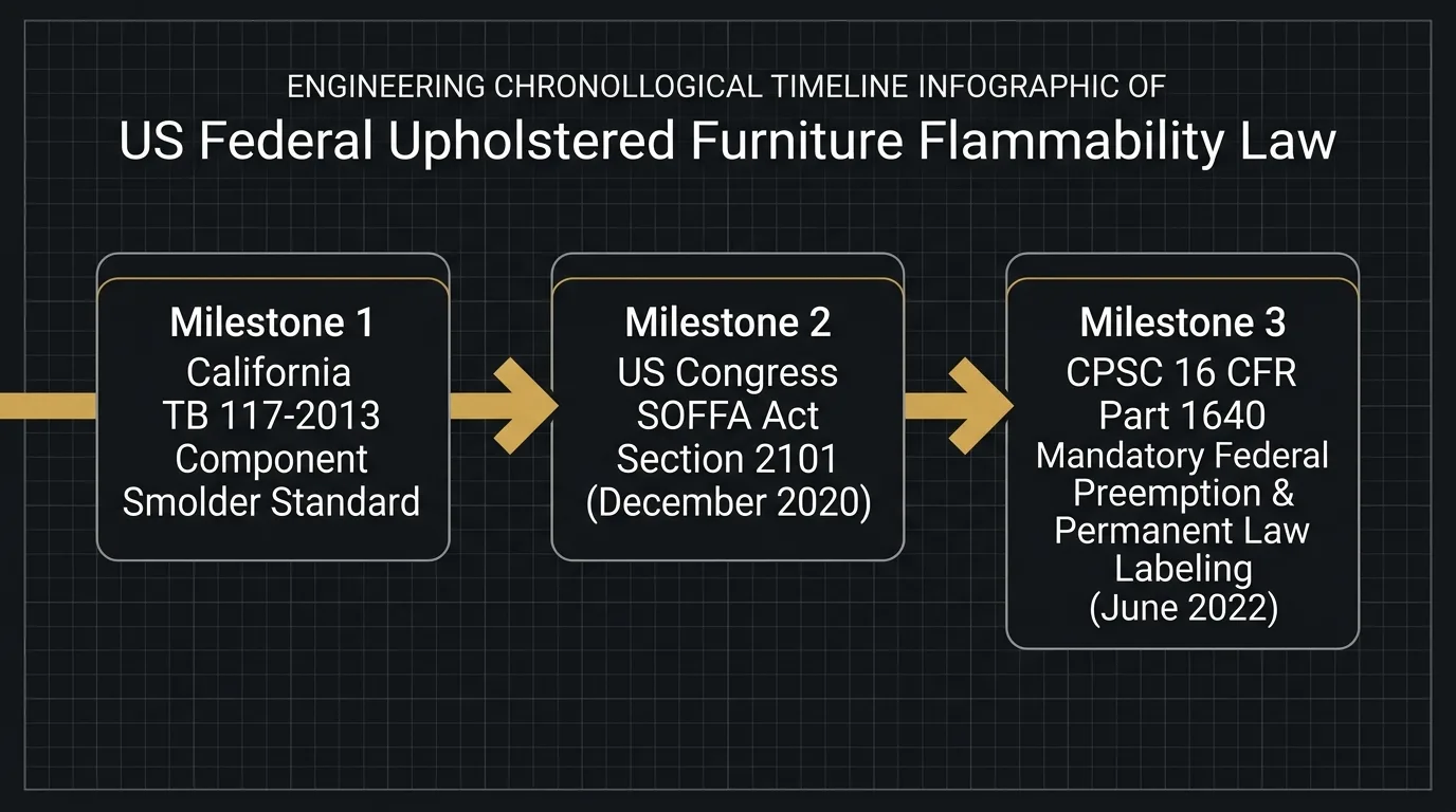 Federal Statutory Evolution: From California TB 117-2013 to Federal SOFFA Act and 16 CFR Part 1640