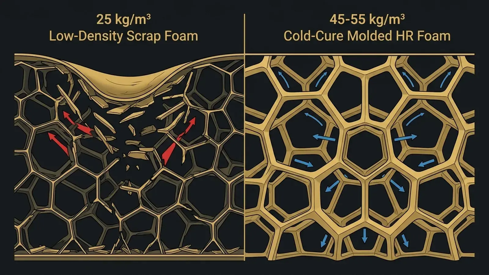 Microscopic Cell Wall Buckling & Shear Failure Mechanics