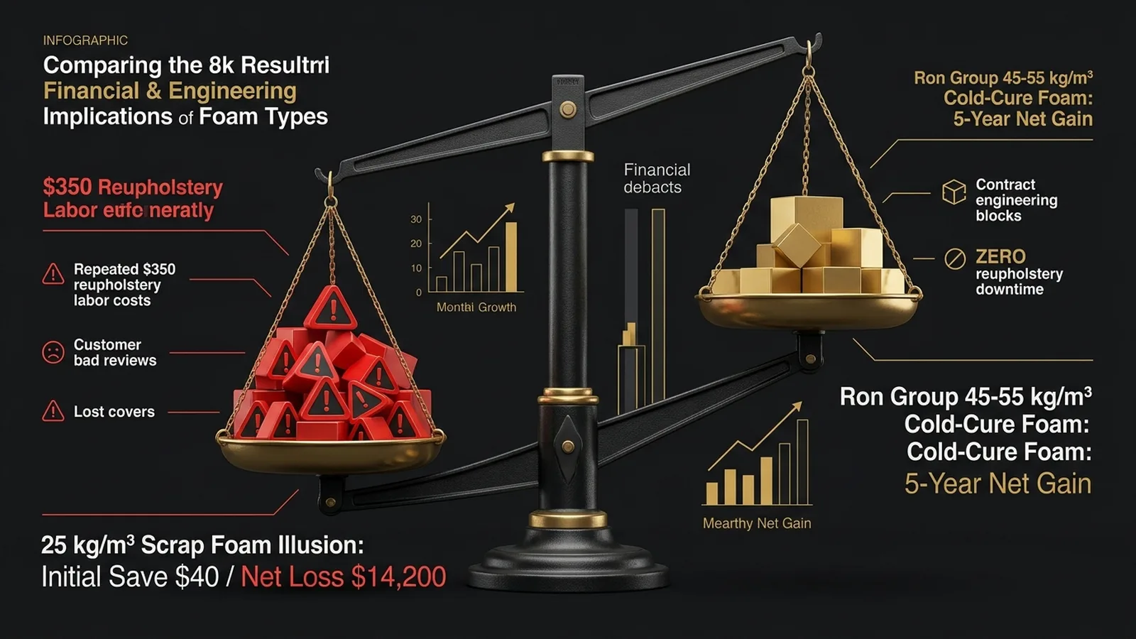 5-Year TCO Financial Balance: The Rebonded Foam Death Spiral vs. Cold-Cure Contract Investment