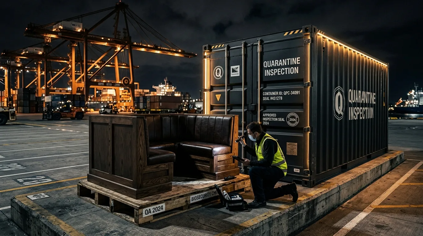 Australian NCC/BCA Flammability & DAFF BMSB Biosecurity Protocol for Commercial Booth Seating