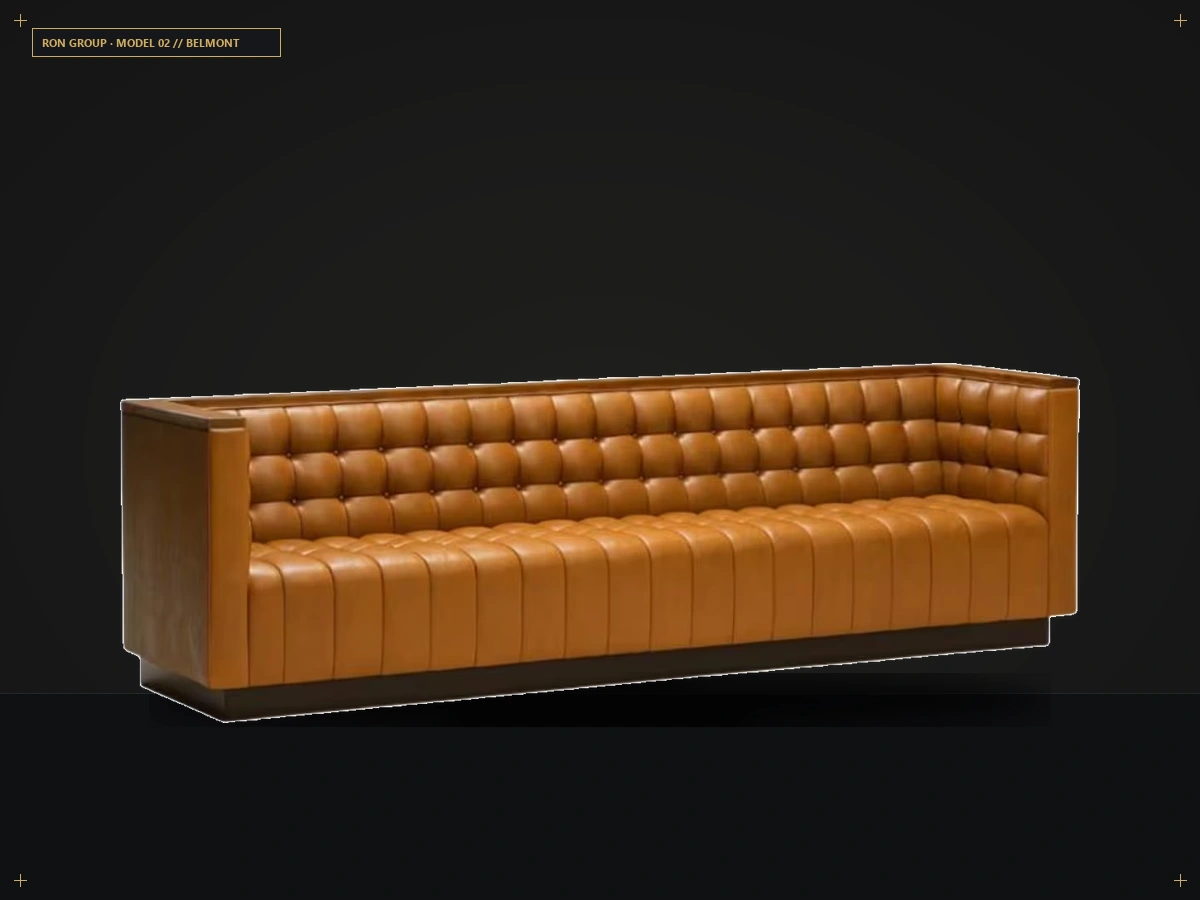 Belmont Diamond Tufted Booth
