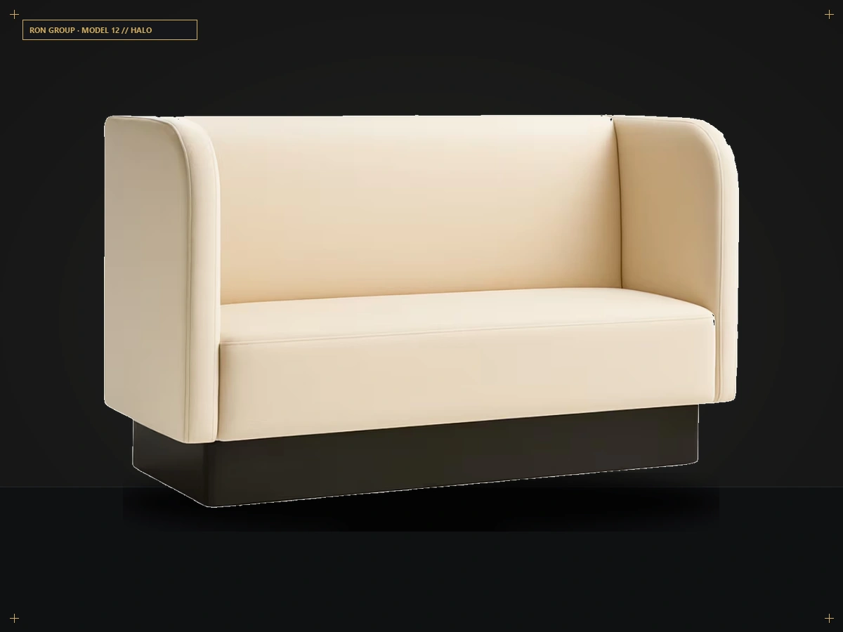 Halo Curved Rounded Corner Booth