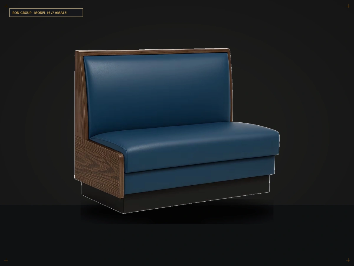 Amalfi Solid Hardwood Framed Booth