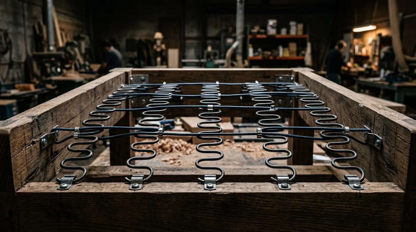 9-Gauge No-Sag Sinuous Steel Springs Deck