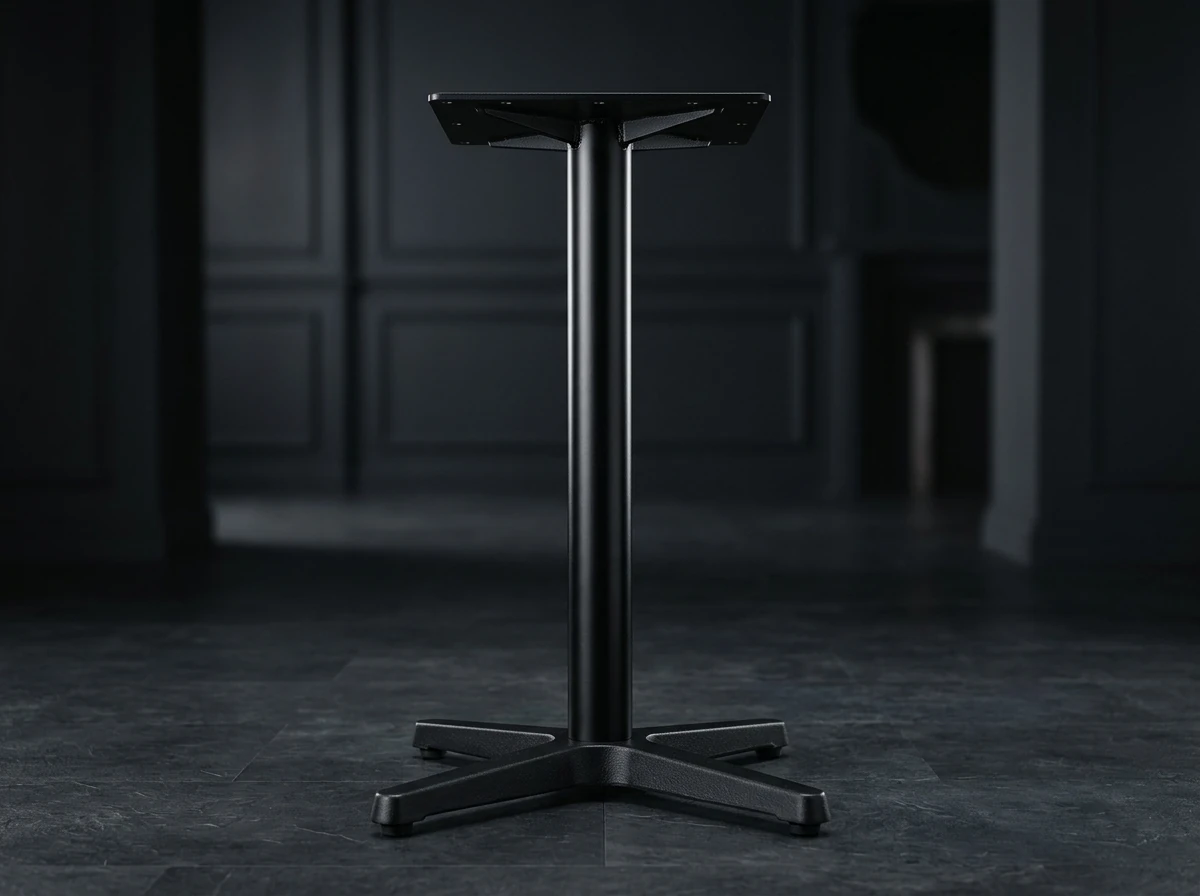 Heavy Cast Iron Cross X-Base Table Pedestal with 3-inch Steel Column