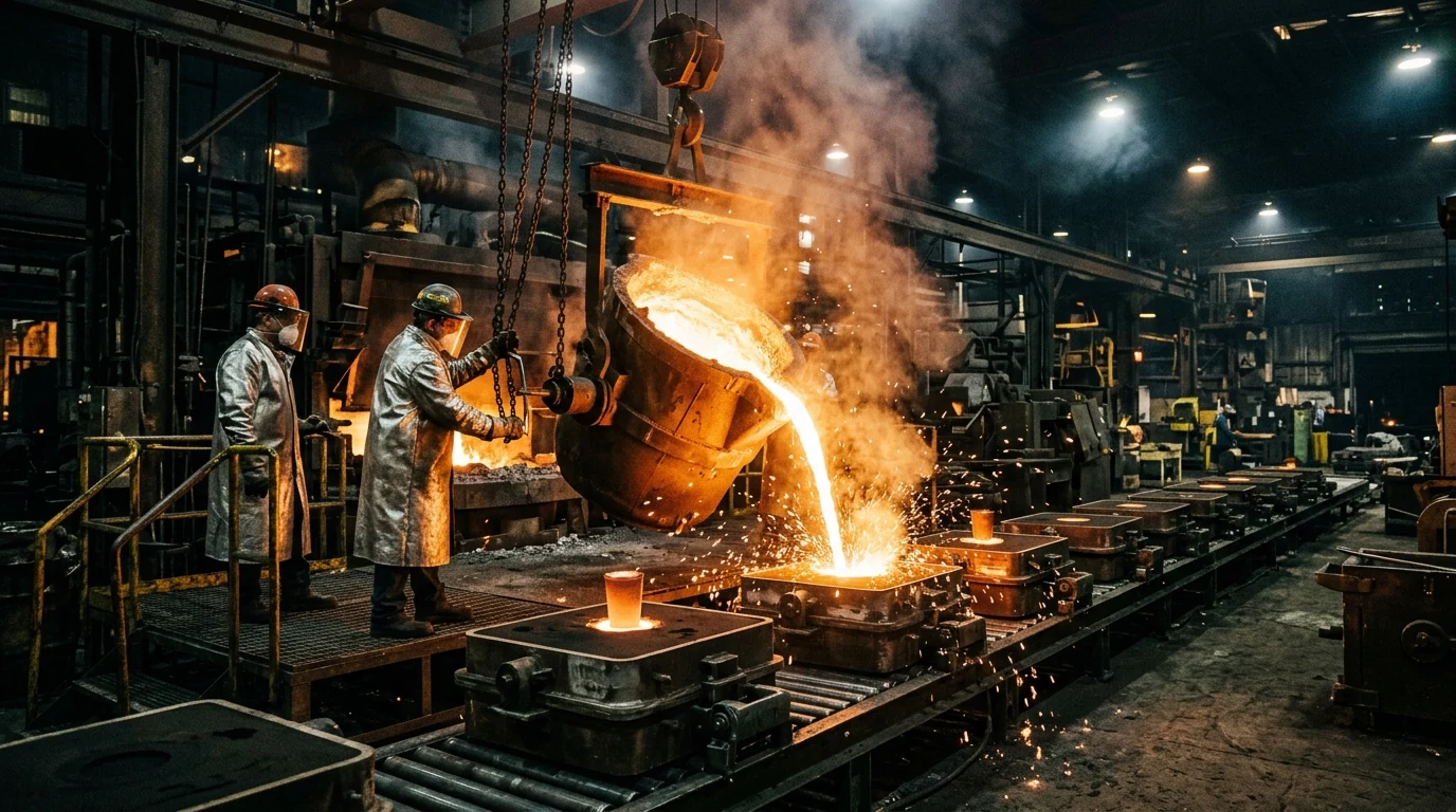 ASTM A48 Class 35 Gray Cast Iron Gravity Pouring Foundry