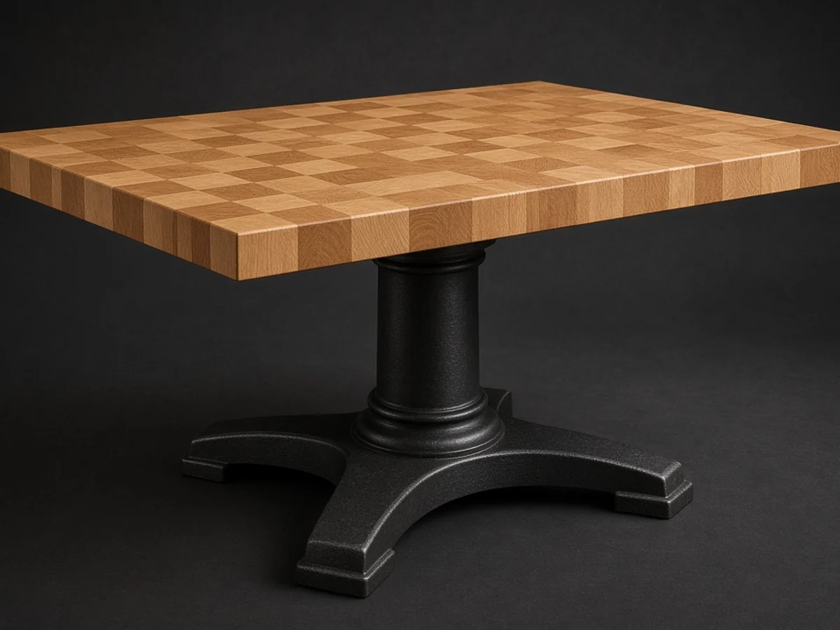 Product render — European Beechwood Butcher Block Table