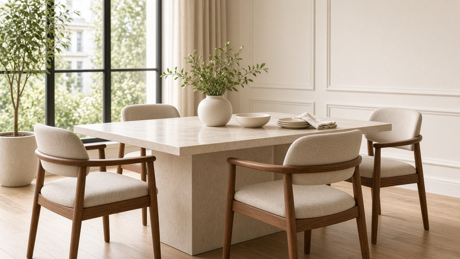 Contract dining chairs wholesale in a dark luxury restaurant dining room