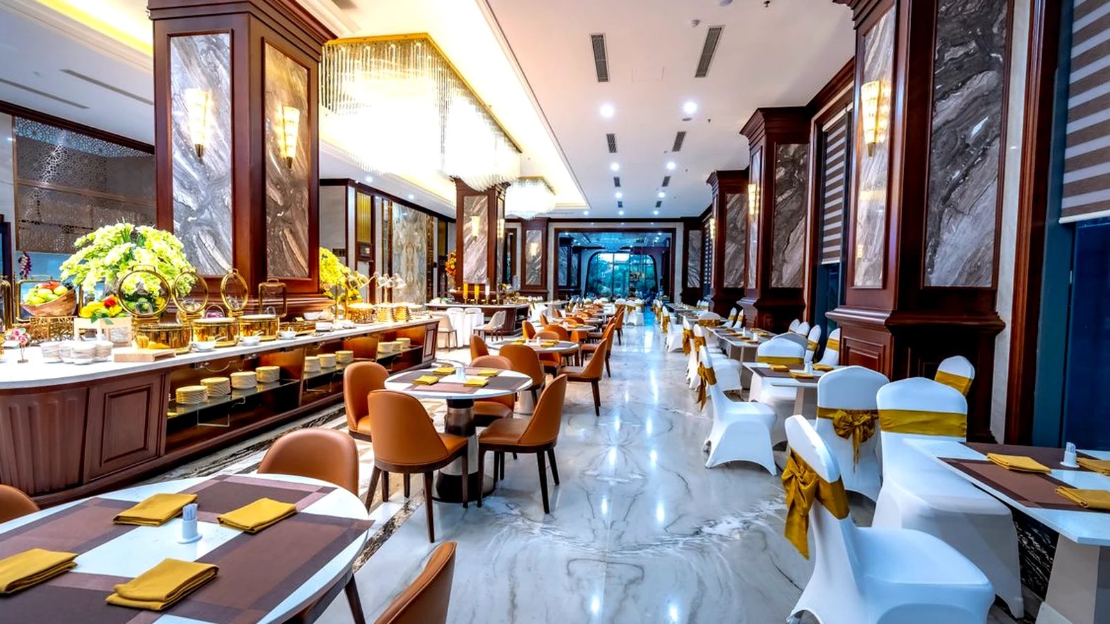 Sofitel Luxury Hotel custom banquette and dining furniture by Ron Group