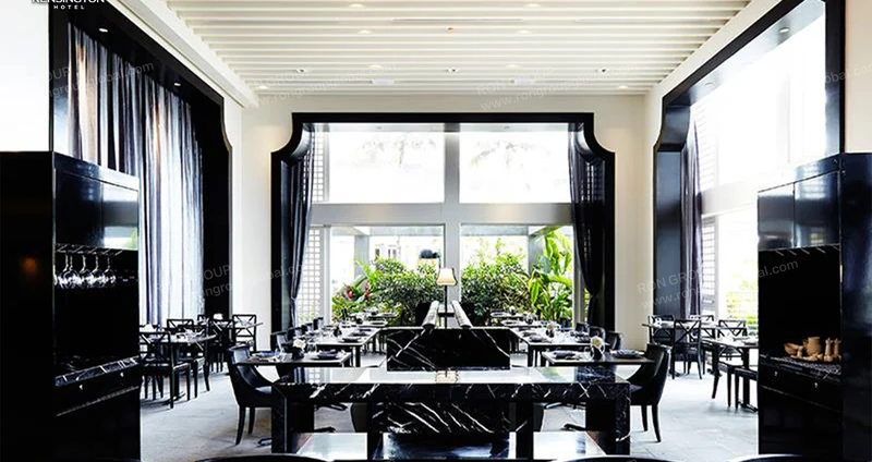 Kensington Hotel interior reference: Monochrome · Architectural dining