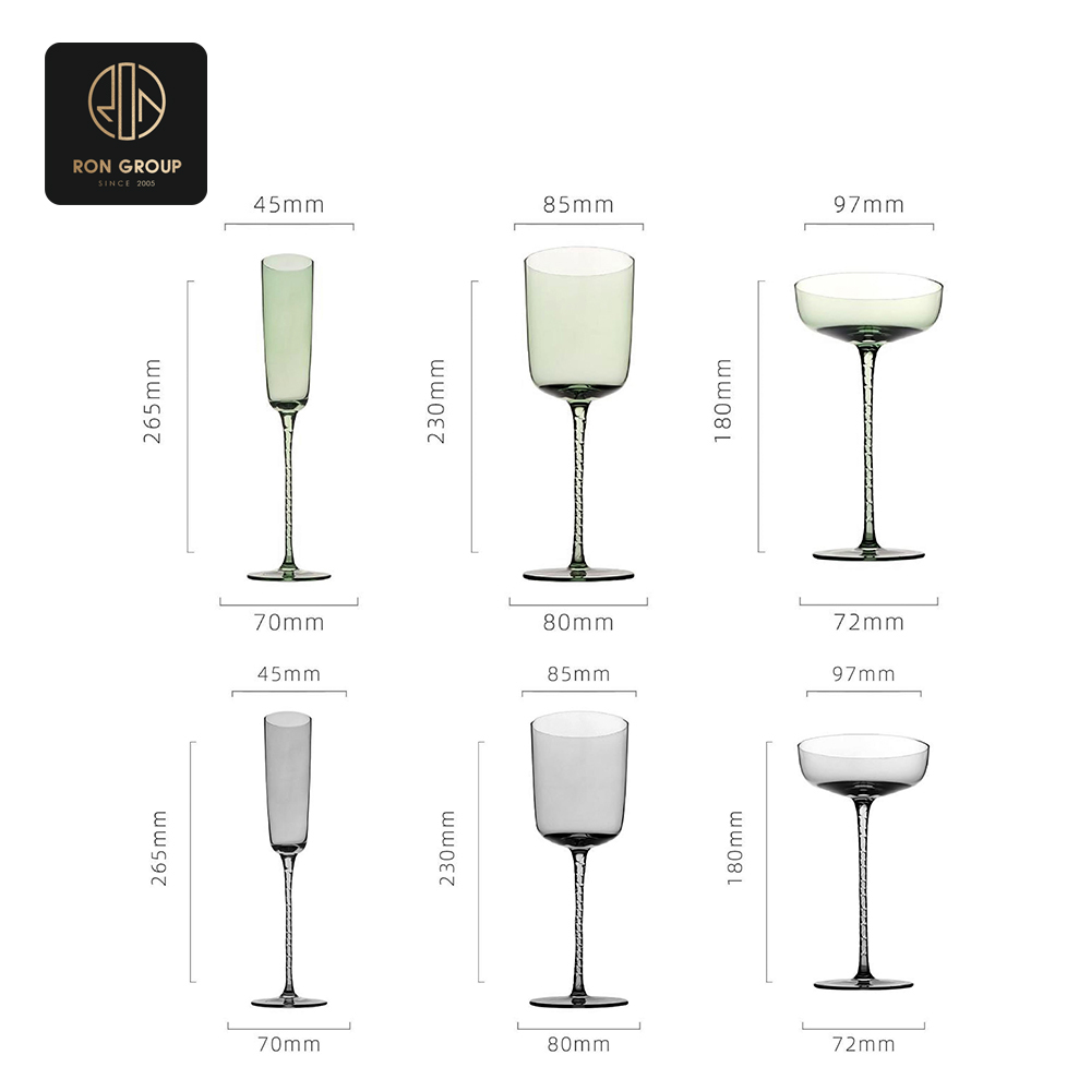 Colored Glass Cup Series R