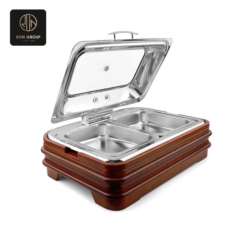 Chafing Dish with Wooden Base SeriesA