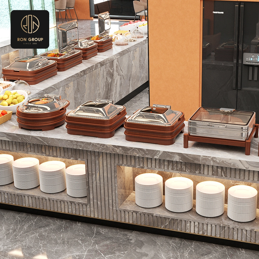 Chafing Dish with Wooden Base SeriesD