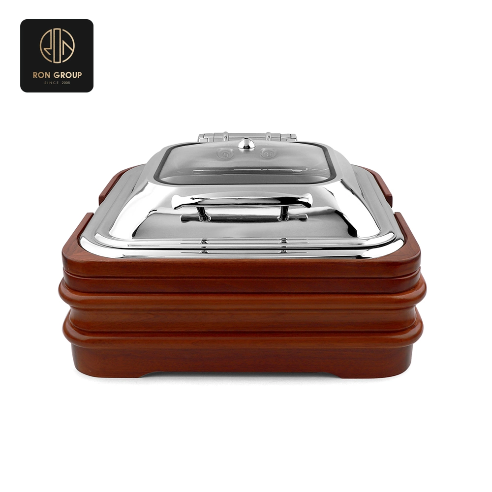Chafing Dish with Wooden Base SeriesB