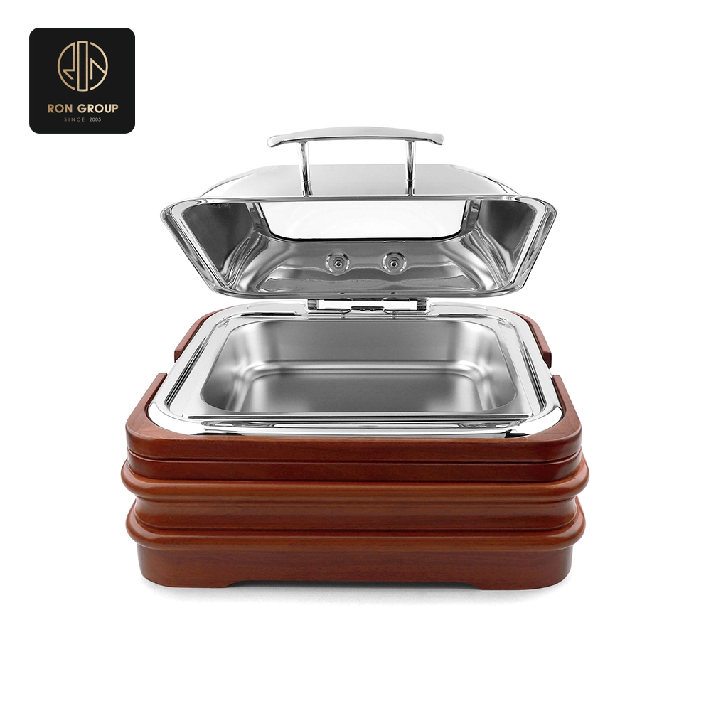 Chafing Dish with Wooden Base SeriesB