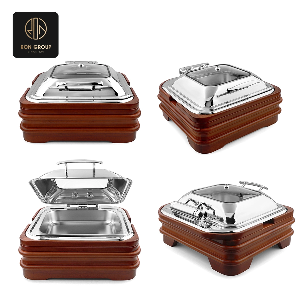 Chafing Dish with Wooden Base SeriesB