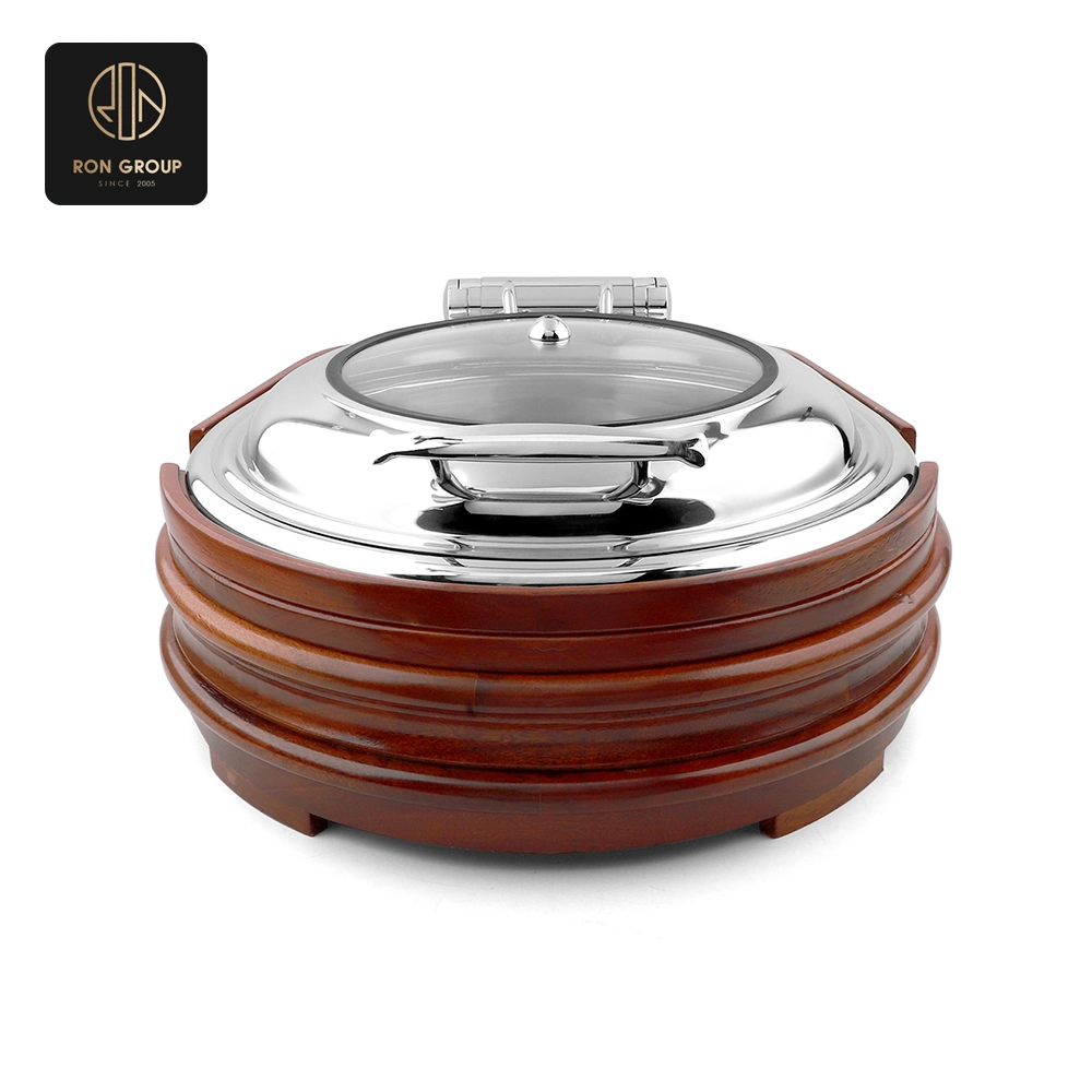 Chafing Dish with Wooden Base SeriesC