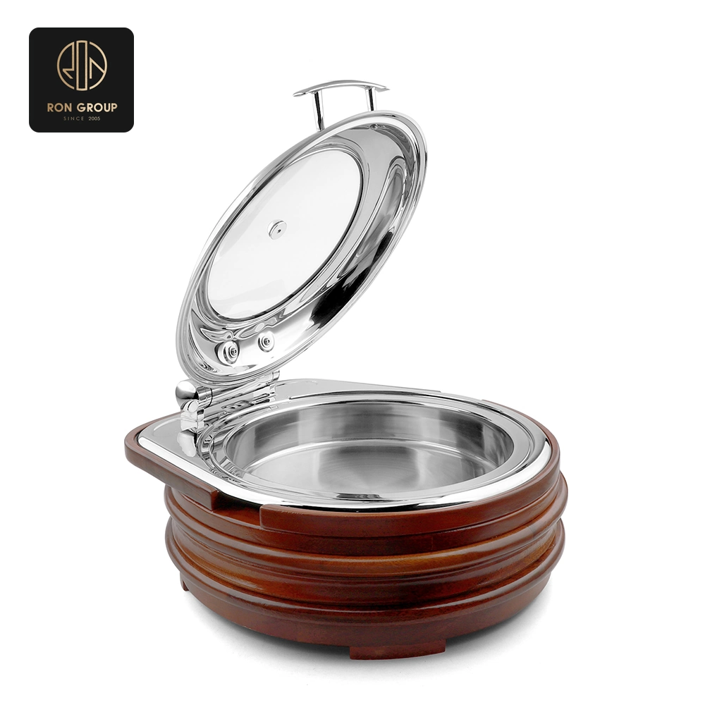 Chafing Dish with Wooden Base SeriesC