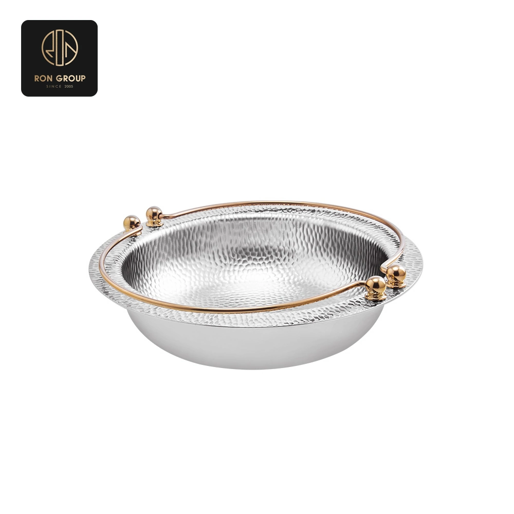 Golden Accented Round Chafer Dish SeriesA