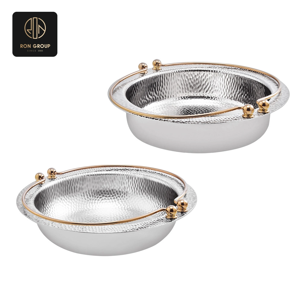 Golden Accented Round Chafer Dish SeriesA