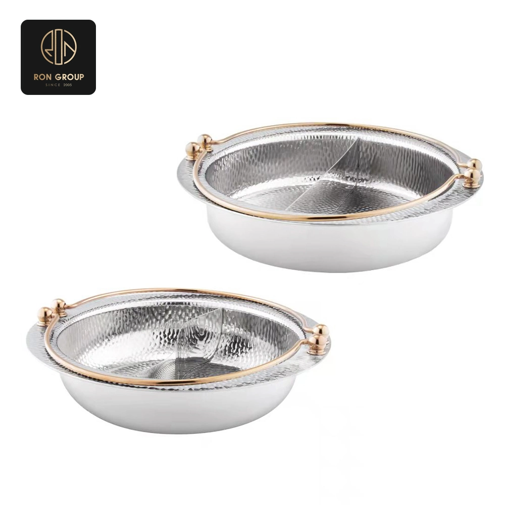 Golden Accented Round Chafer Dish SeriesA
