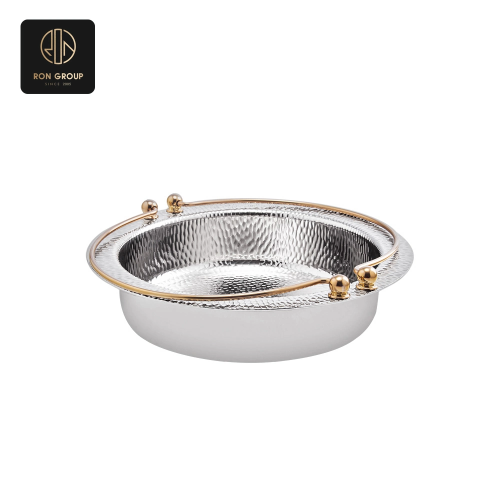 Golden Accented Round Chafer Dish SeriesA