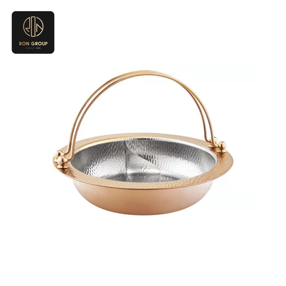 Golden Accented Round Chafer Dish SeriesB