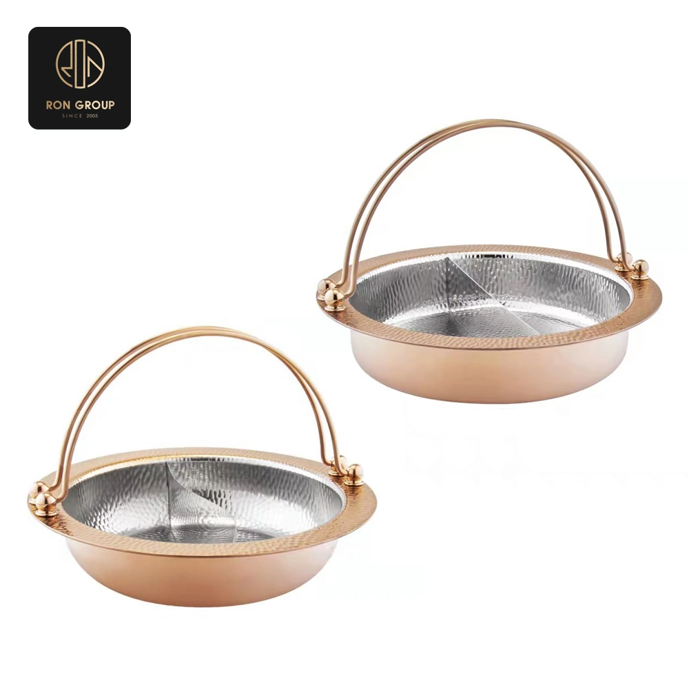Golden Accented Round Chafer Dish SeriesB