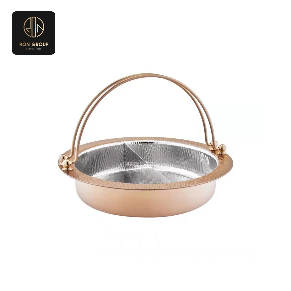 Golden Accented Round Chafer Dish SeriesB