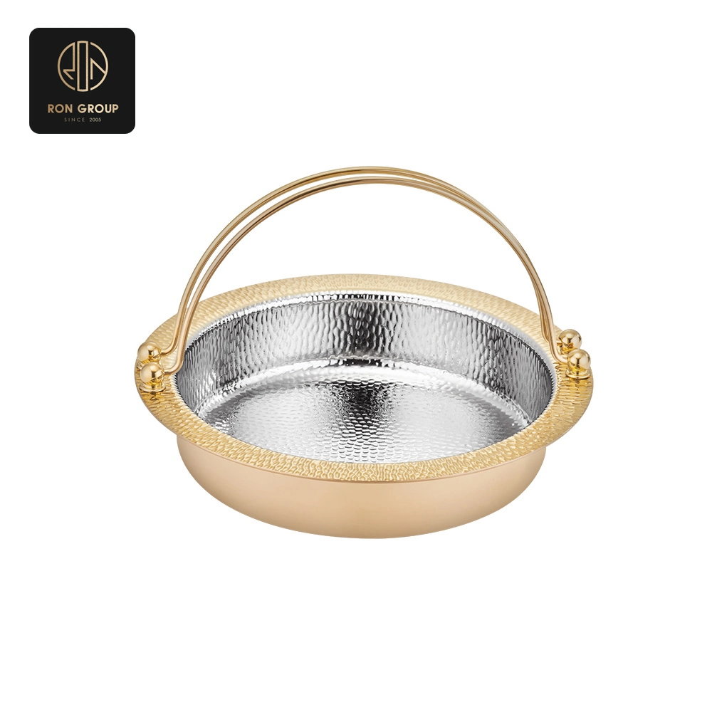 Golden Accented Round Chafer Dish SeriesB