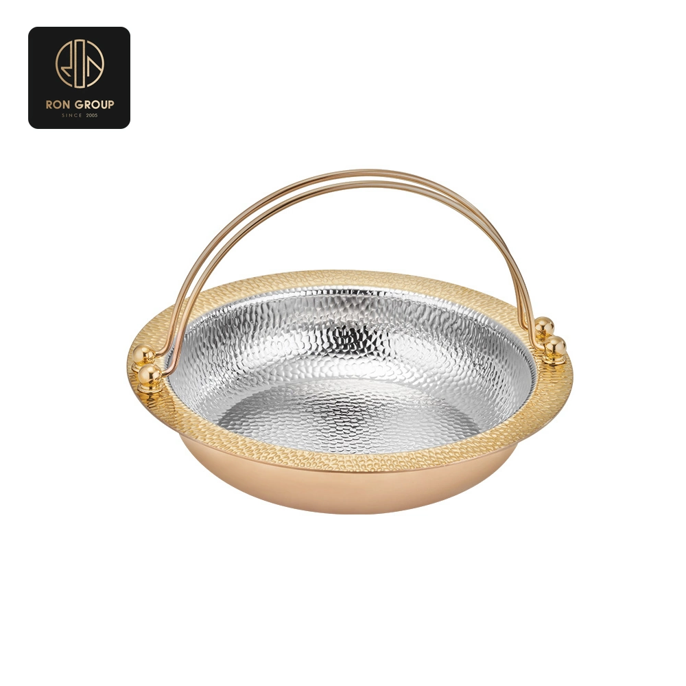 Golden Accented Round Chafer Dish SeriesB