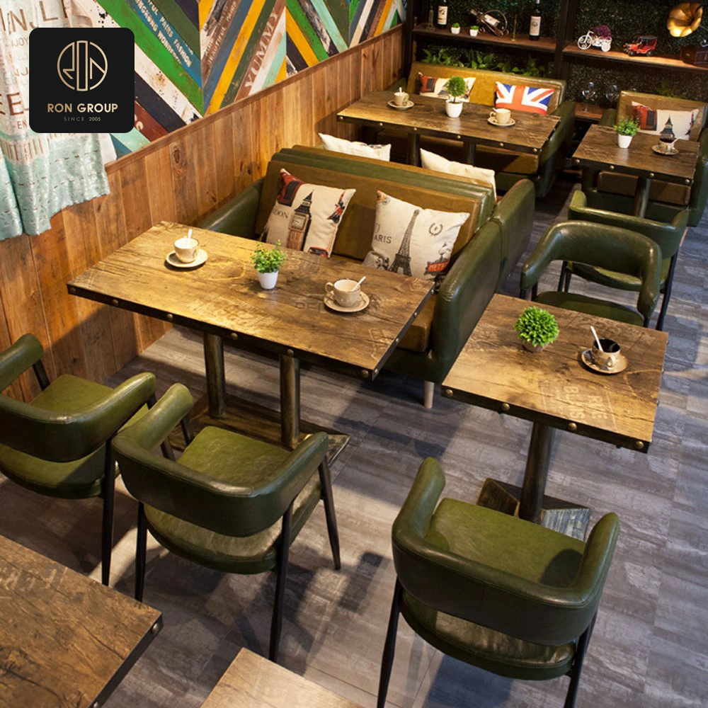 Green Leatherette Dining Set Series