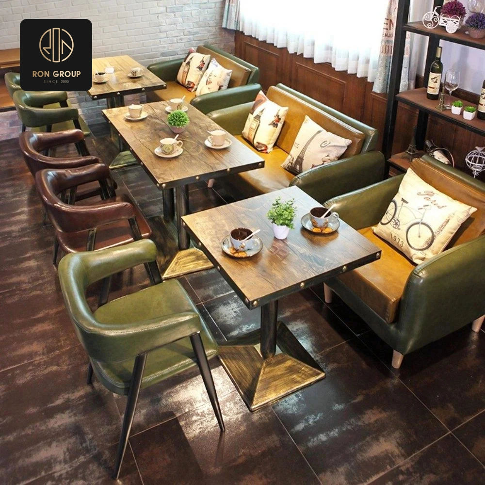 Green Leatherette Dining Set Series