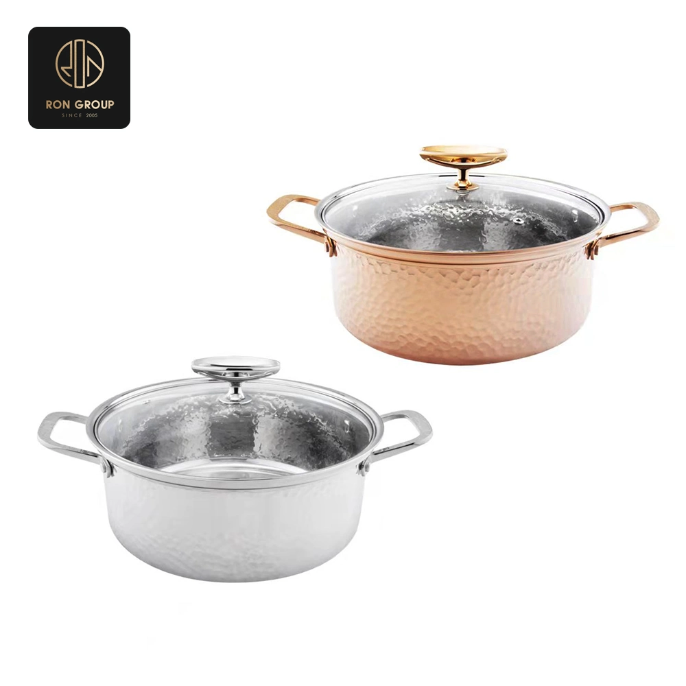 Hammered Stainless Steel Pot SeriesA