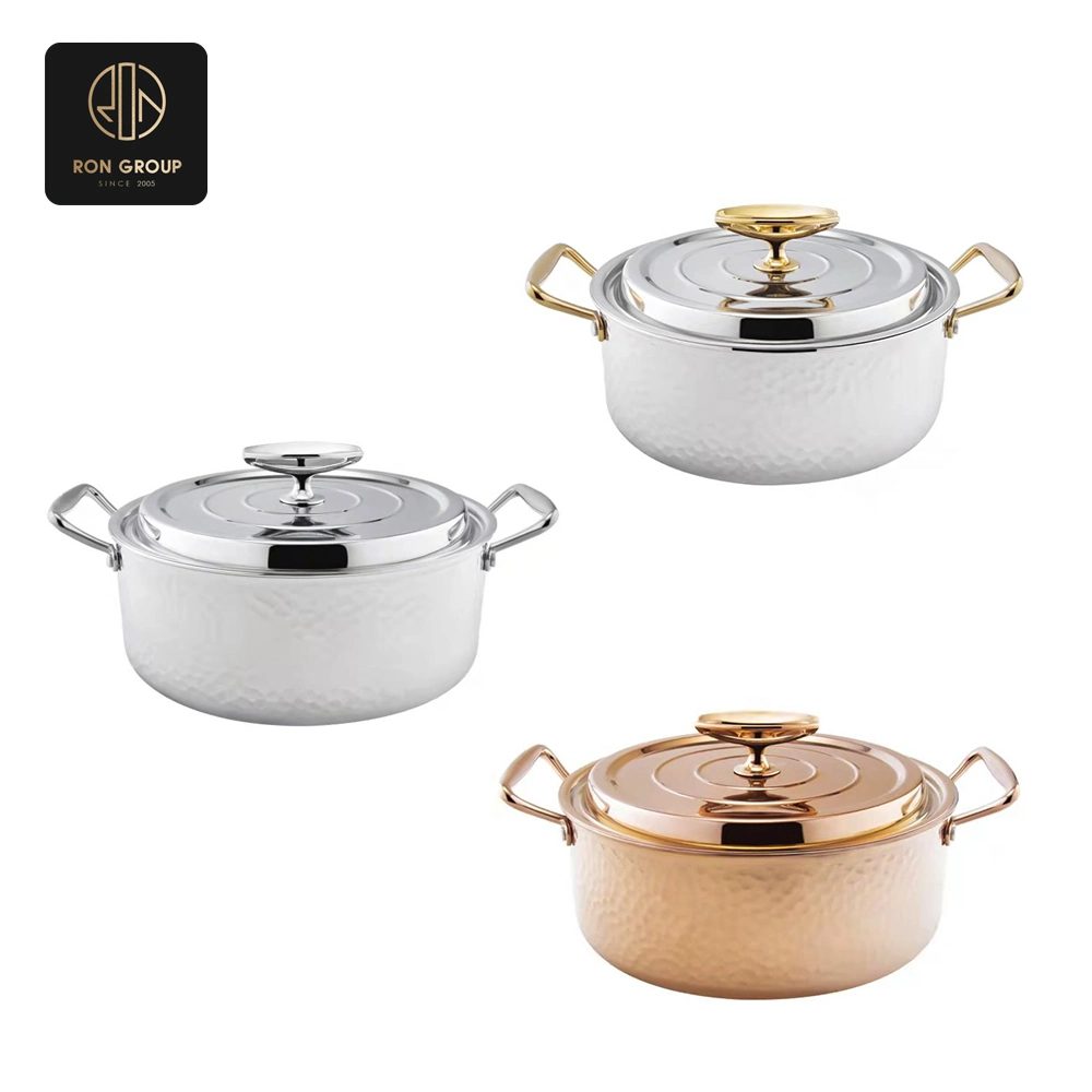 Hammered Stainless Steel Pot SeriesA