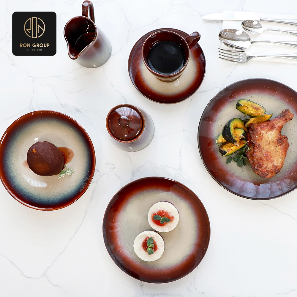 Plum Wave Kiln-Glazed Dinnerware Series