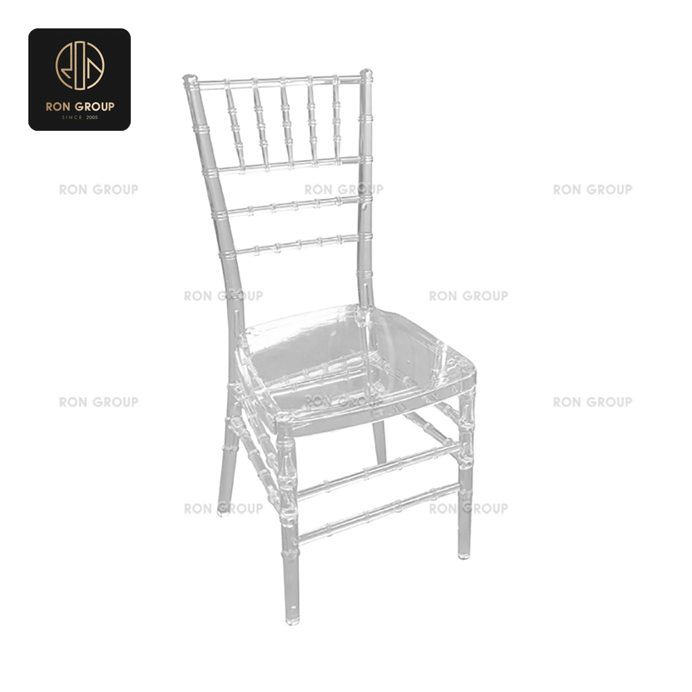 Clear Resin Chiavari Chair with Removable Pad