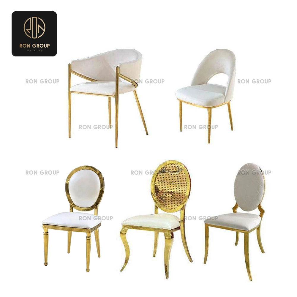 Golden Accent & Velvet Chair Series