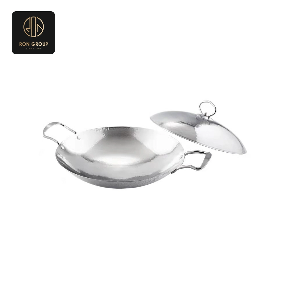 Hammered Gold Serving Bowl with Lid Series