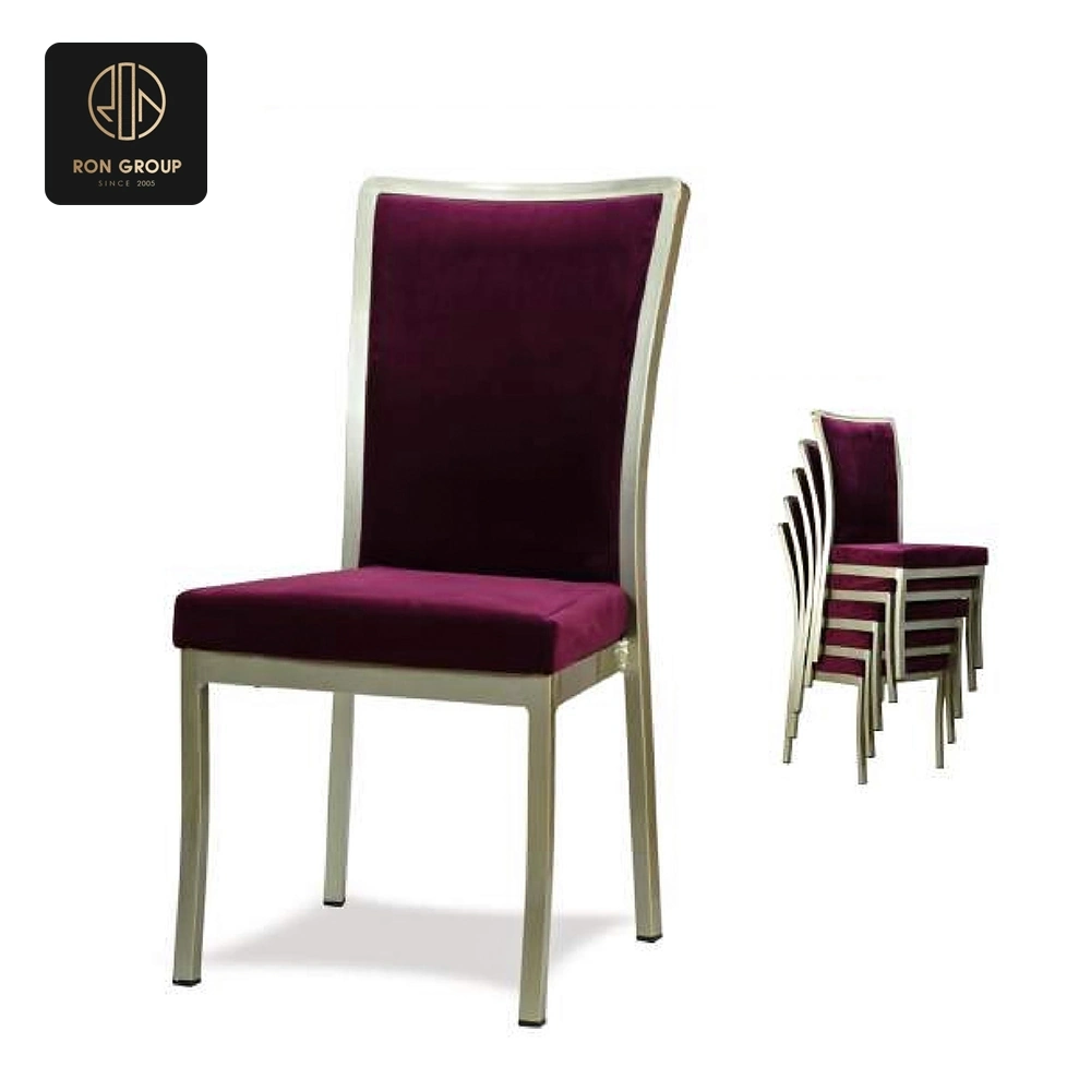 Elegant Purple Banquet Chair 