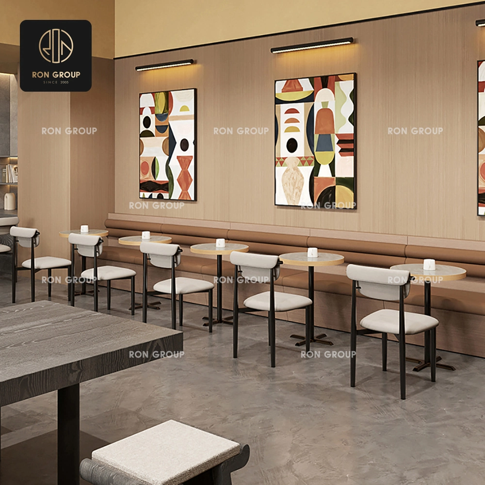 Round Wood-Top Bar Height Table Series