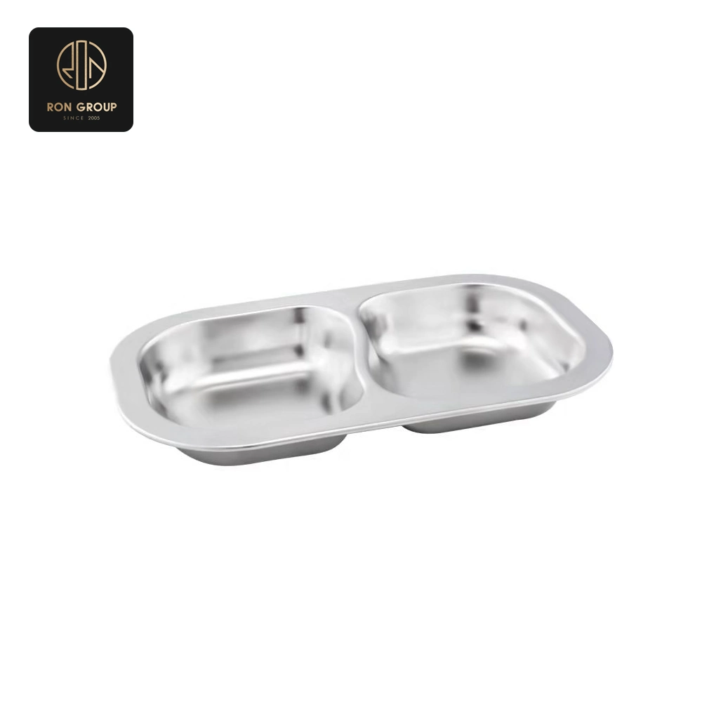 Stainless Steel 2-Compartment Dish Series