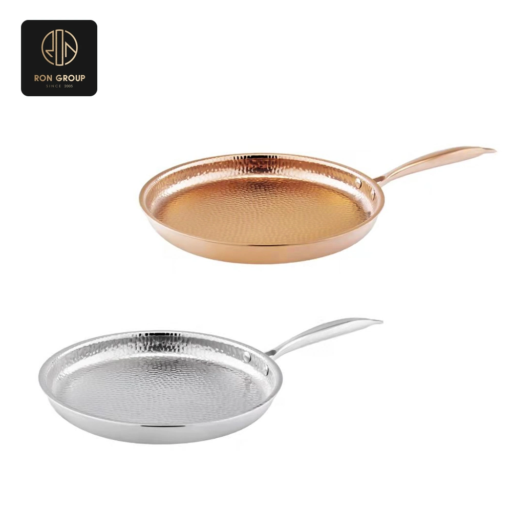 Stainless Steel Hammered Frying Pan Series
