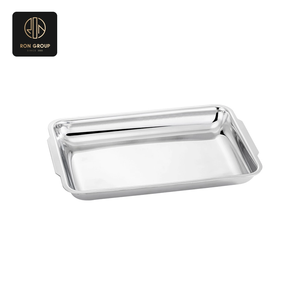 Stainless Steel Rectangular Service Tray Series