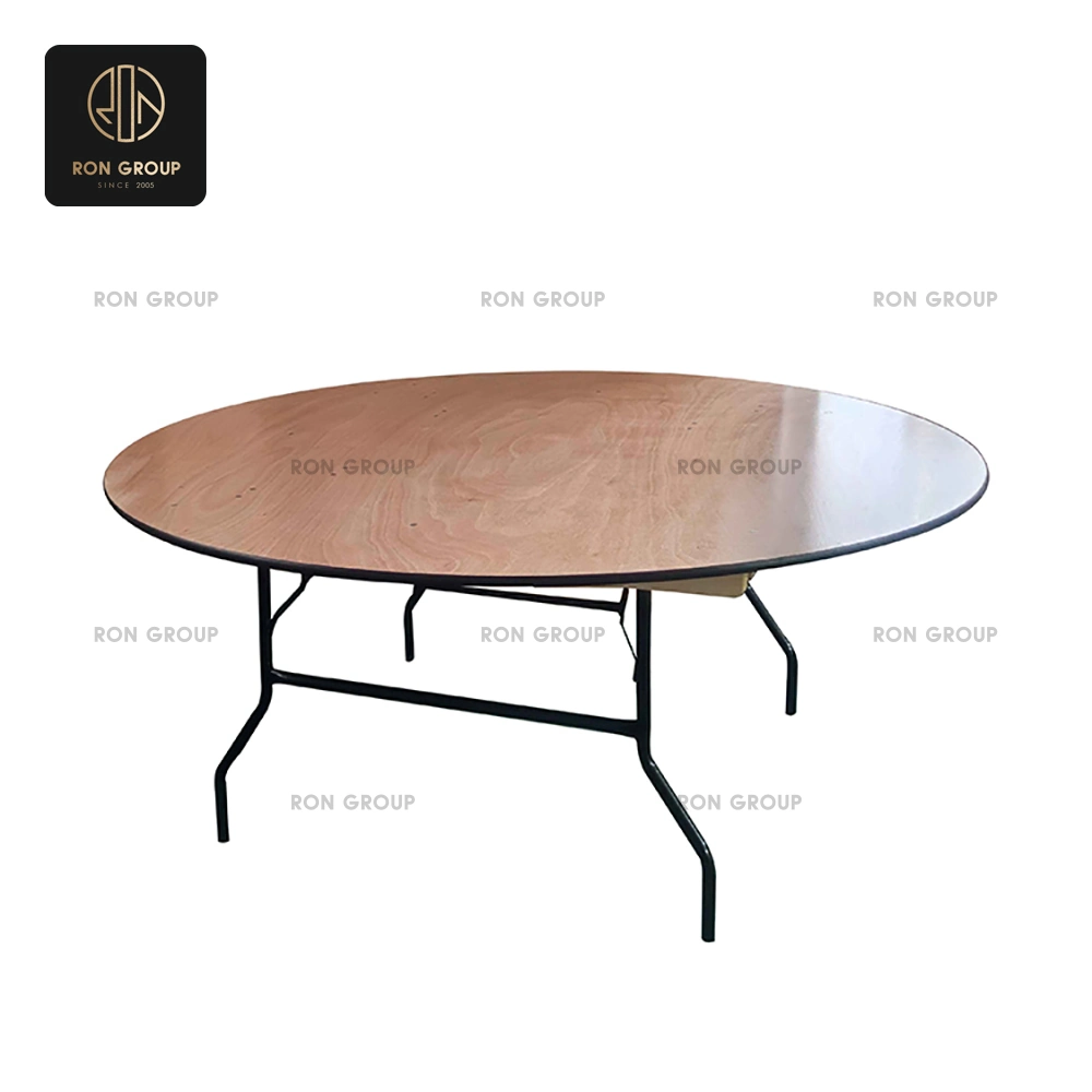 Wood Grain Round Event Table Series