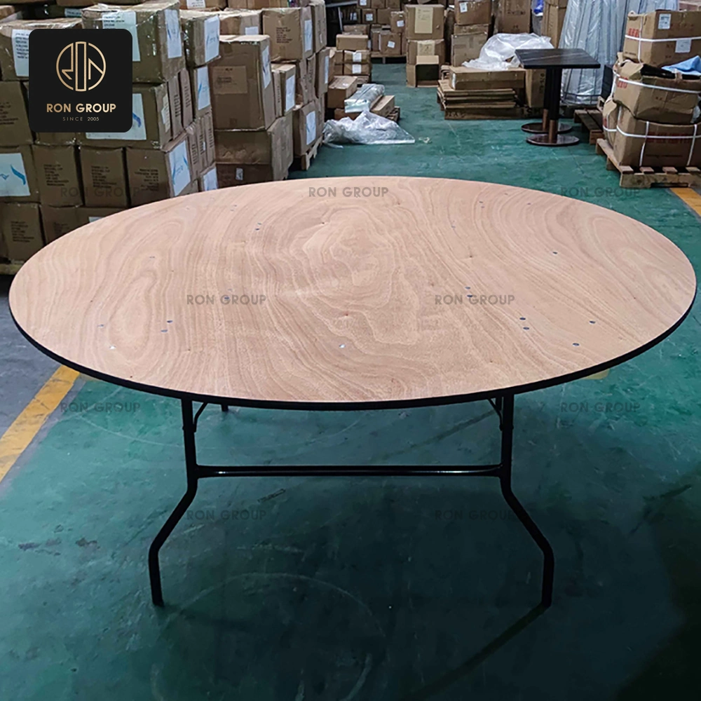 Wood Grain Round Event Table Series