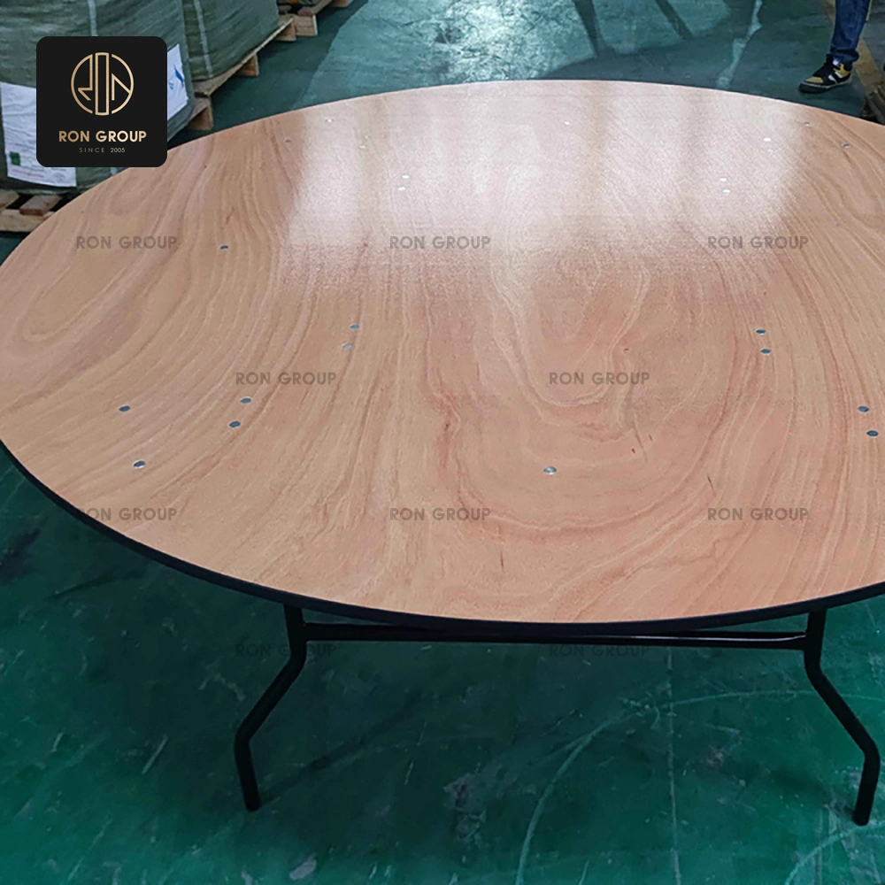 Wood Grain Round Event Table Series