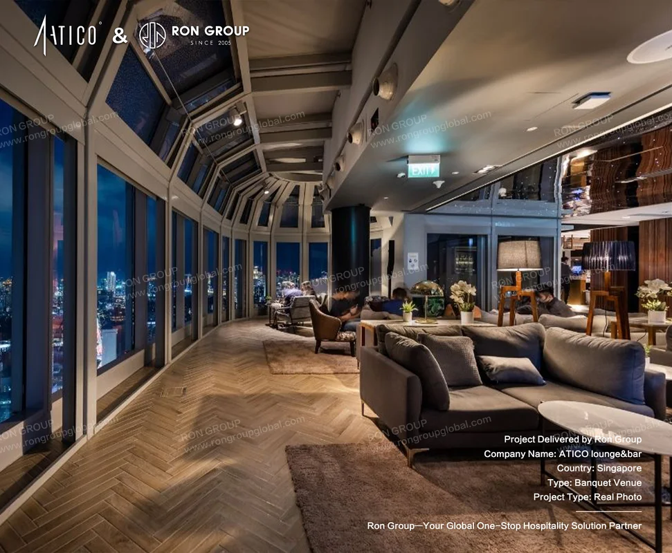 ATICO Lounge and Bar modern with city view