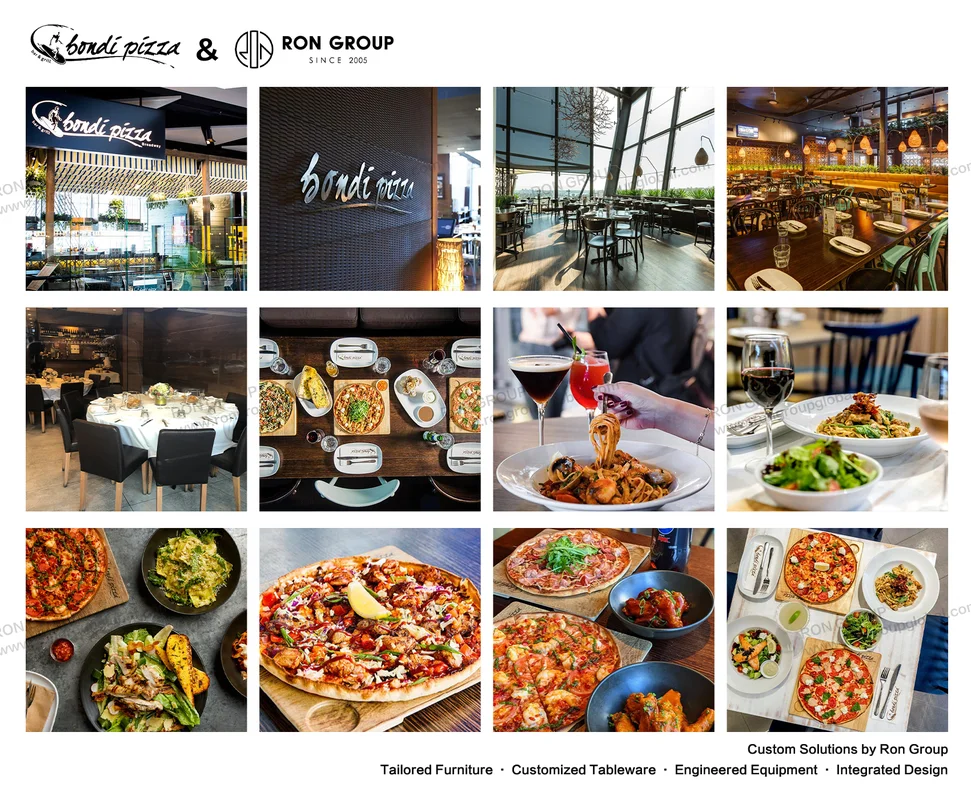 Bondi Pizza restaurant furniture food and project overview