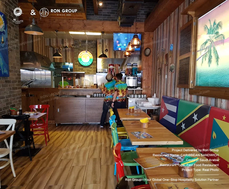 CARIBBEAN SANDWICH RonGroup-CARIBBEAN_SANDWICH-Colorful_Fast_Food_Restaurant_Interior.webp